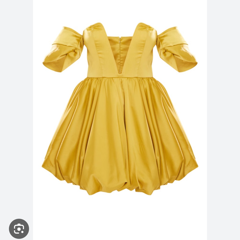 Pretty little thing Chartreuse ball dress - Picture 2 of 16